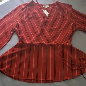 Red Monteau Women's Blouse XL